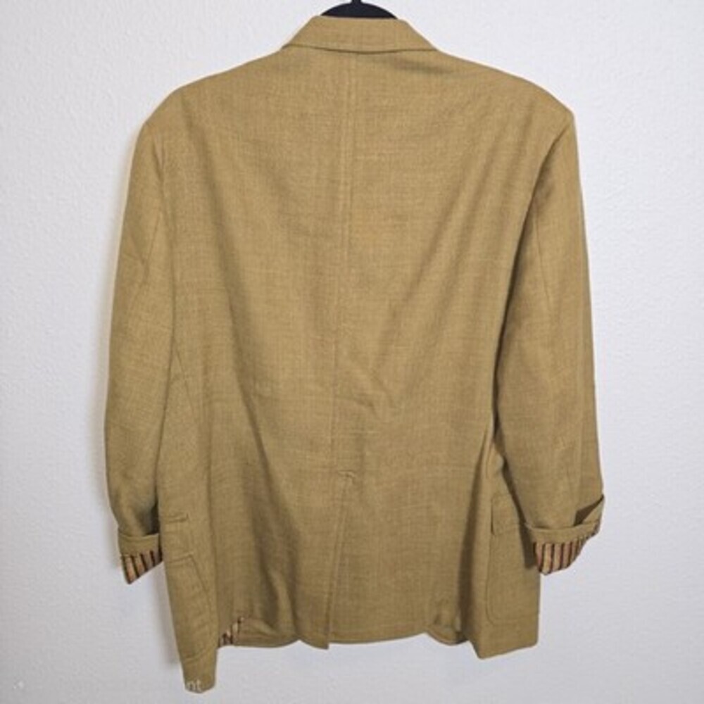 Vintage 1970s Cricketeer Linen Sport Coat Union Made Blazer Men’s 42R - Picture 10 of 12